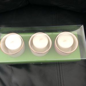 Kate Spade Charles Lane Blush Votives Set of 3